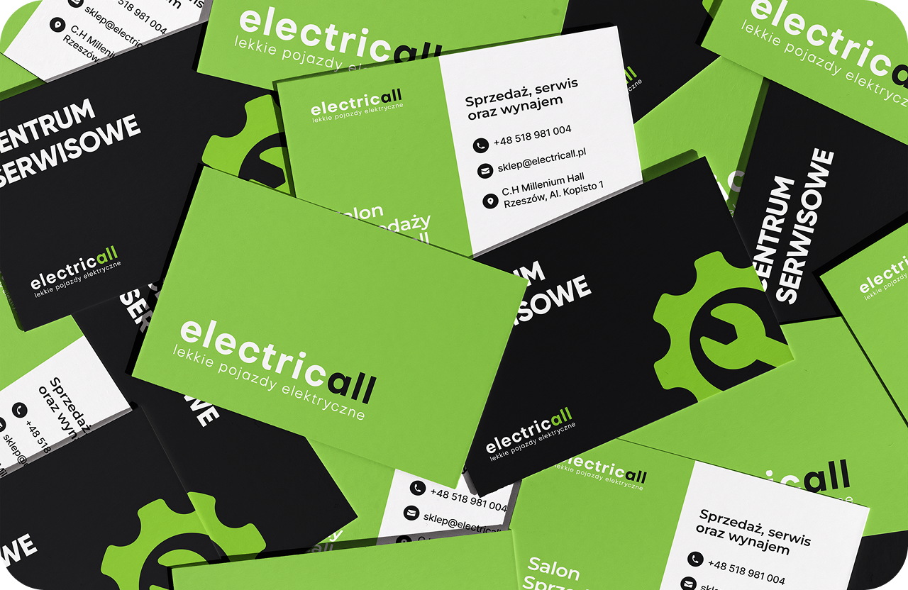 Widok strony głównej Electricall