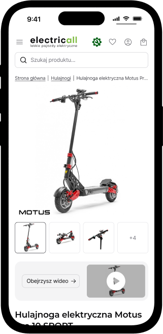 Widok produktu w aplikacji mobilnej