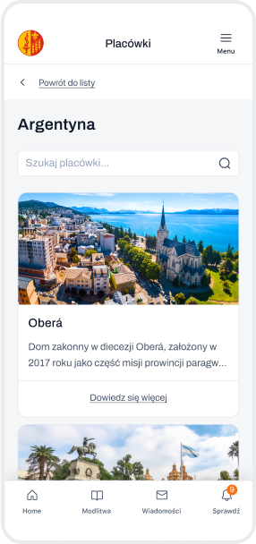 Struktura zgromadzenia w aplikacji