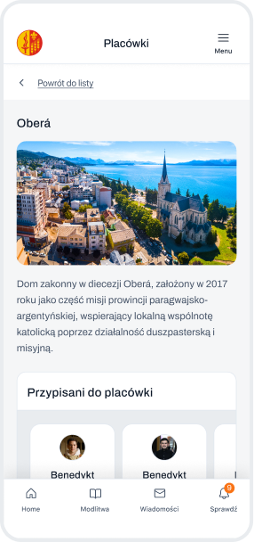 Szczegóły placówki w aplikacji